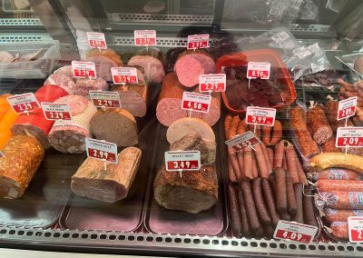 Deli meats jerky chorizo