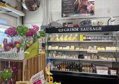Grimm Sausage Drinks and cheeses